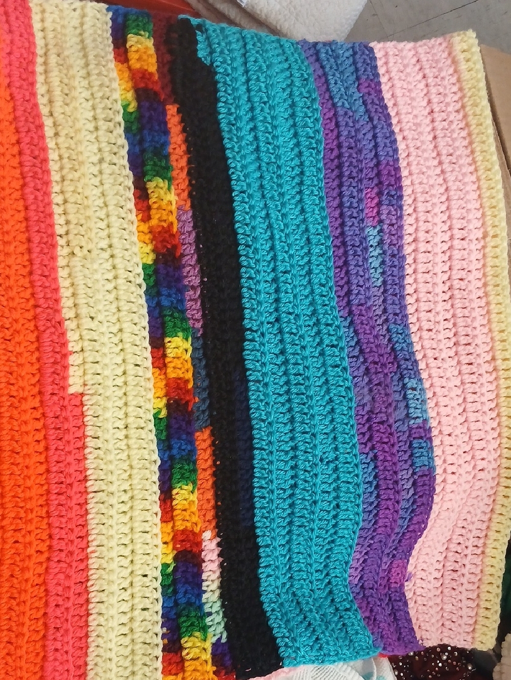 50x25 Very Colorful Crochet Bag